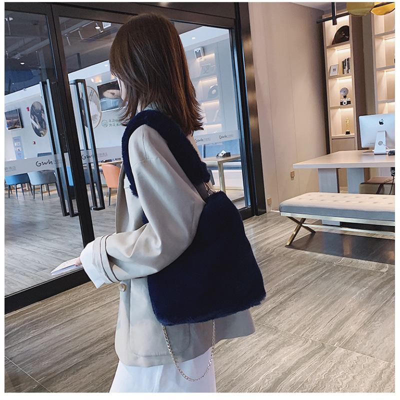 Fashion Handbag Fur Tote Bag For Women Crossbody Handbags Luxury Designers Purses And Handbags For Ladies Hand Bags