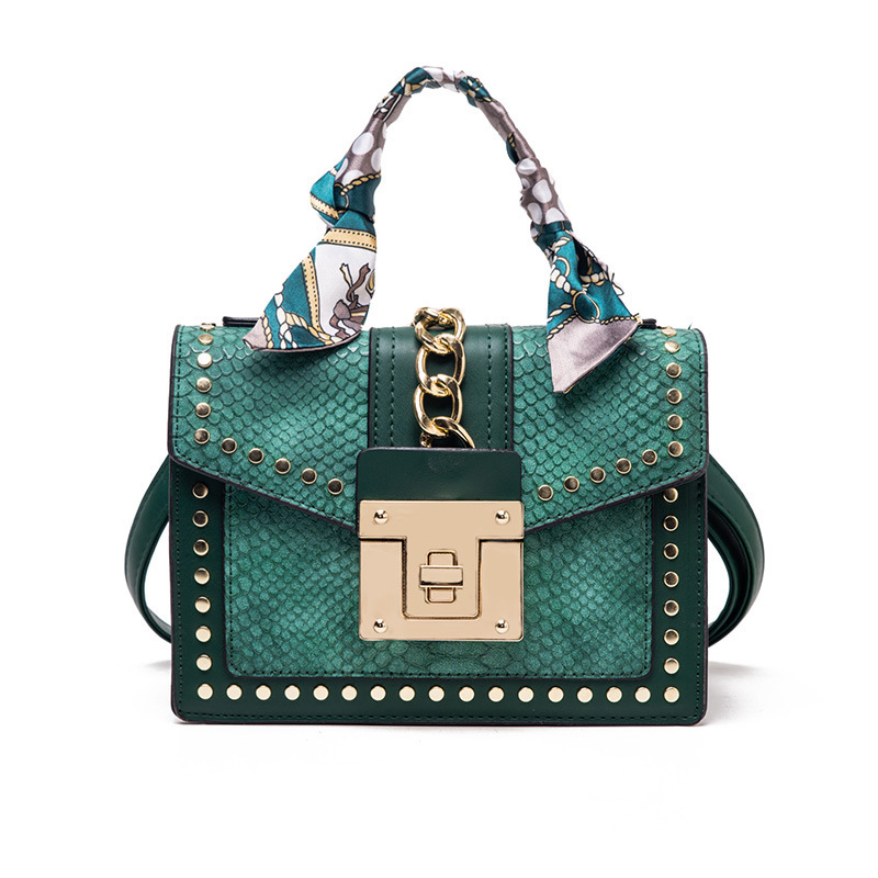 Hot selling rivet small square bag women handbags luxury ladies purses handbags