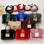 Wholesale Velvet Lingge Chain Messenger Bags And Elegant Ladies Fold Hair Band Two Pieces Set Design Women Purses And Handbags
