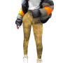 European Style High Quality Women'S New Product Summer New Style Stitching High Waist Tight Fitting Linen Trousers Tie Dye Pants