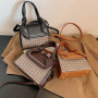New Korean Style Crossbody Handbag Hit Color Plaid Fashion Messenger Bags Ladies Handbags Women Bags