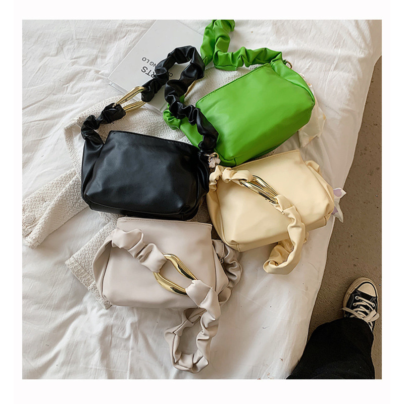 2021 New Girly Fashion Temperament Fold Cloud Bag Ladies Hand Bag All-Match One-Shoulder Bag Elegant Luxury Handbags For Women