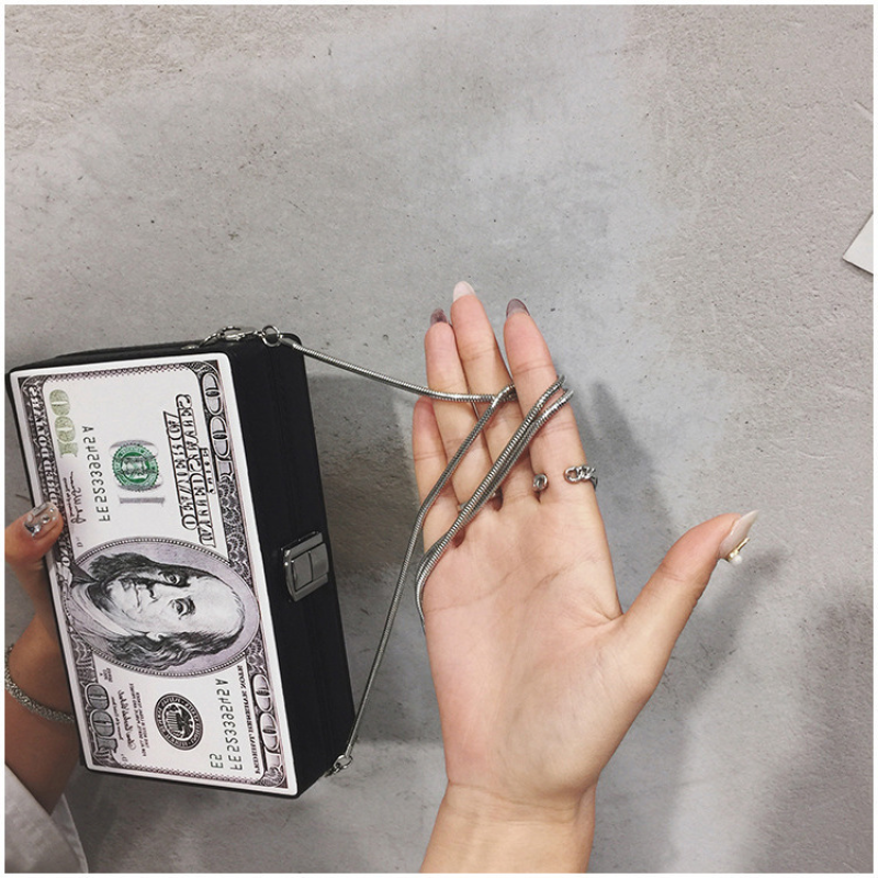 New trendy creative dollar character pattern chain women bags dollar bag women hand bags handbags for women 2021