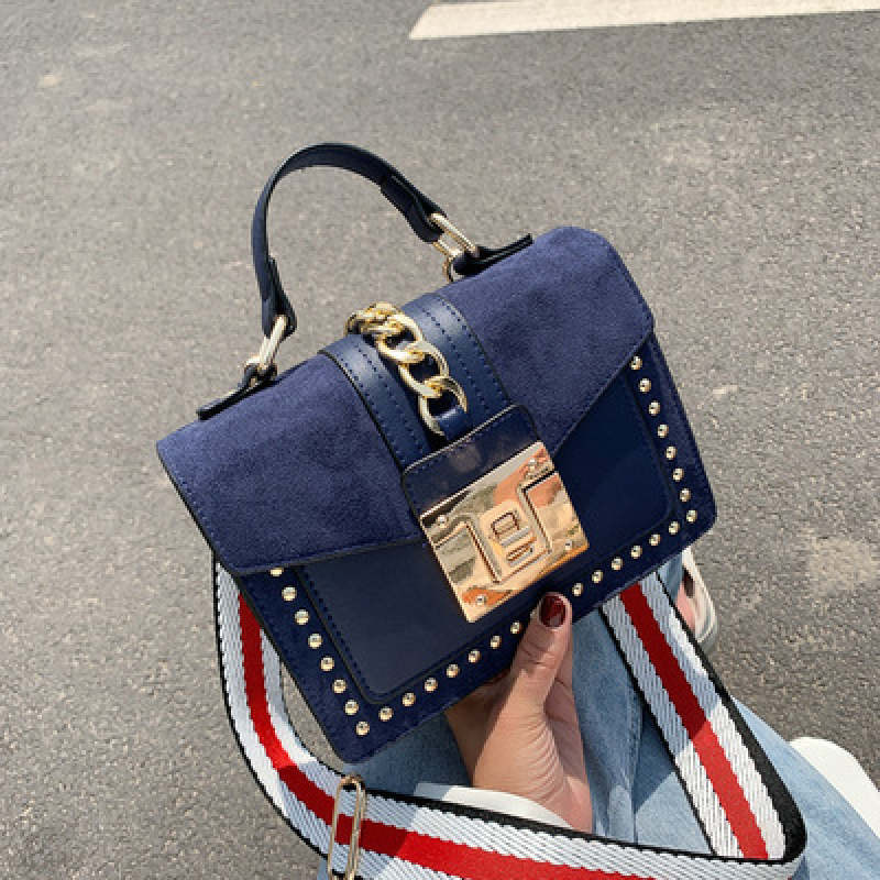  Designer Rivet Handbags Luxury Purses Women Leather One-Shoulder Bags