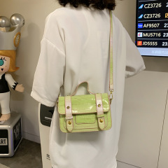 One-Shoulder Diagonal Bag Handbag Stone Pattern Large Capacity Messenger Bag