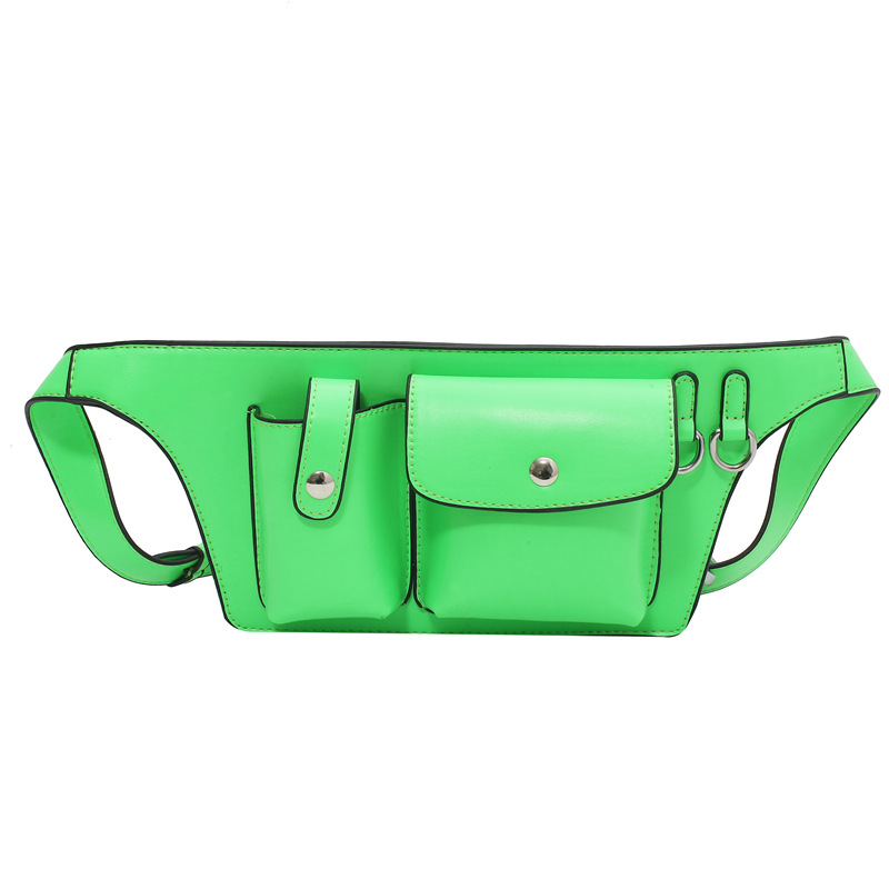Personality Mini Leather Fanny Pack Waist Bag Cell Phone Belt Bag Fashion Handbags for Women Waist Bag