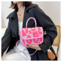 Summer New Small Square Bag Women Handbags 2021 Cute Girl Heart Trendy Contrast Color Crossbody Leather Bags Women Ladies Purses