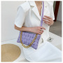 Lingge Chain Shoulder Messenger Bag Square Handbag