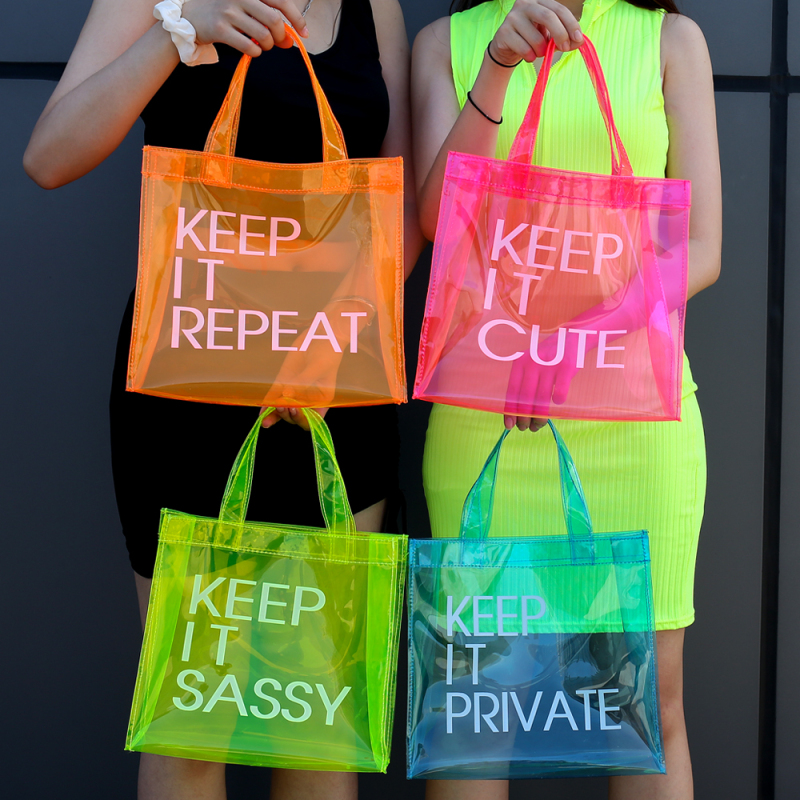 Purses And Handbags 2021 Summer New PVC Water Proof Transparent Jelly Purse Woman Hand Bag