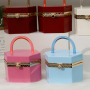 Wholesale fashion acrylic box bag candy color jelly bags and handbags for women purses 2021