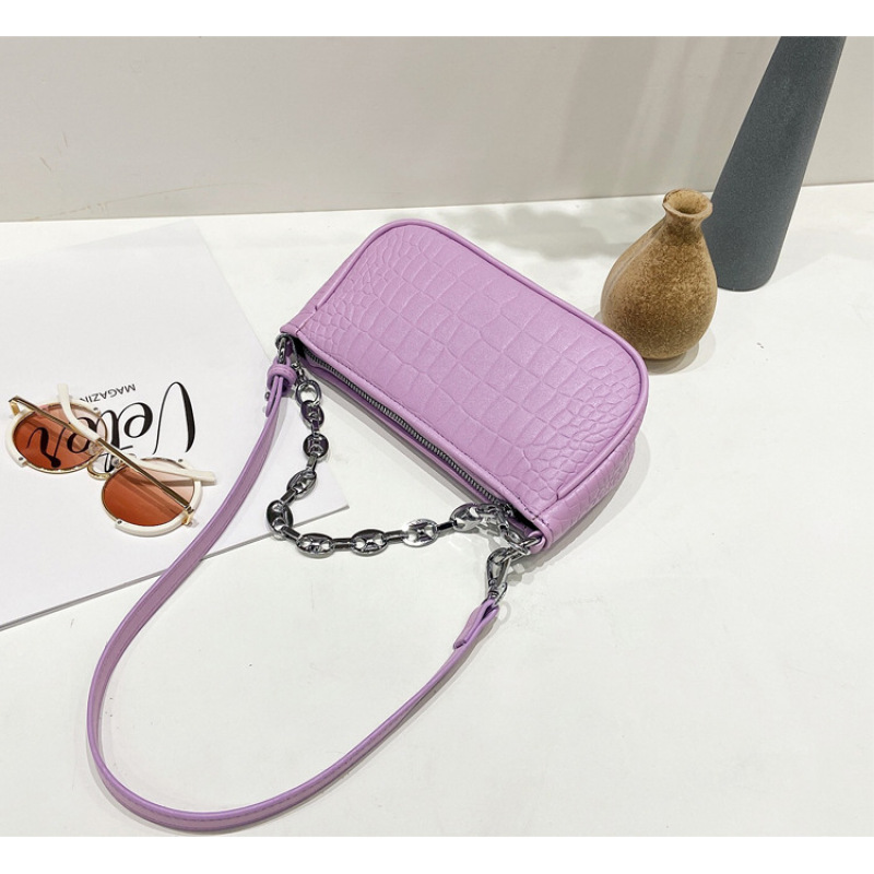 Leather One-Shoulder Diagonal Ladies Underarm Bag Handbag