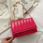 New Small Square Bag Women Handbag 2021 New Fashion Chain Casual Messenger Bag Korean Style Textured One-Shoulder Bag