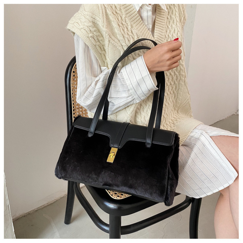 Fashion Leopard Print Fur Bags Women Handbags Purses for Women 2020 Handbag Luxury Handbags for Women