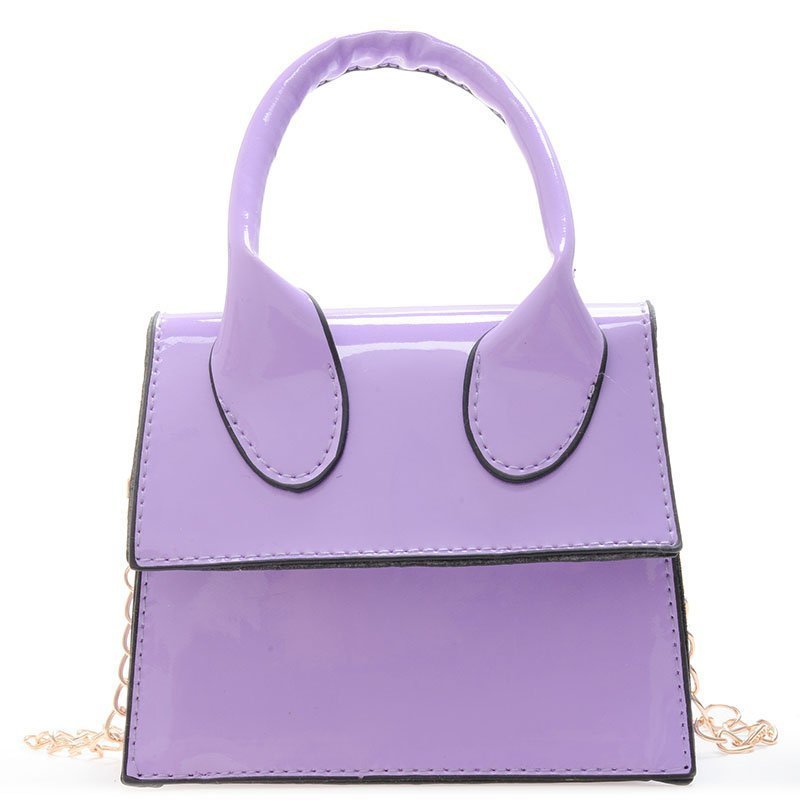 2021 Spring And Summer New Messenger Bag Manufacturer Custom PC Leather Shiny Handbag Ladies Fashion Mini Bag Handbag