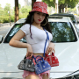 Wholesale Ins 2021 New Fashion Cashew Flower Women Handbag Set Portable Simple Chain Shoulder Bag Diagonal Ladies Bandana Bags