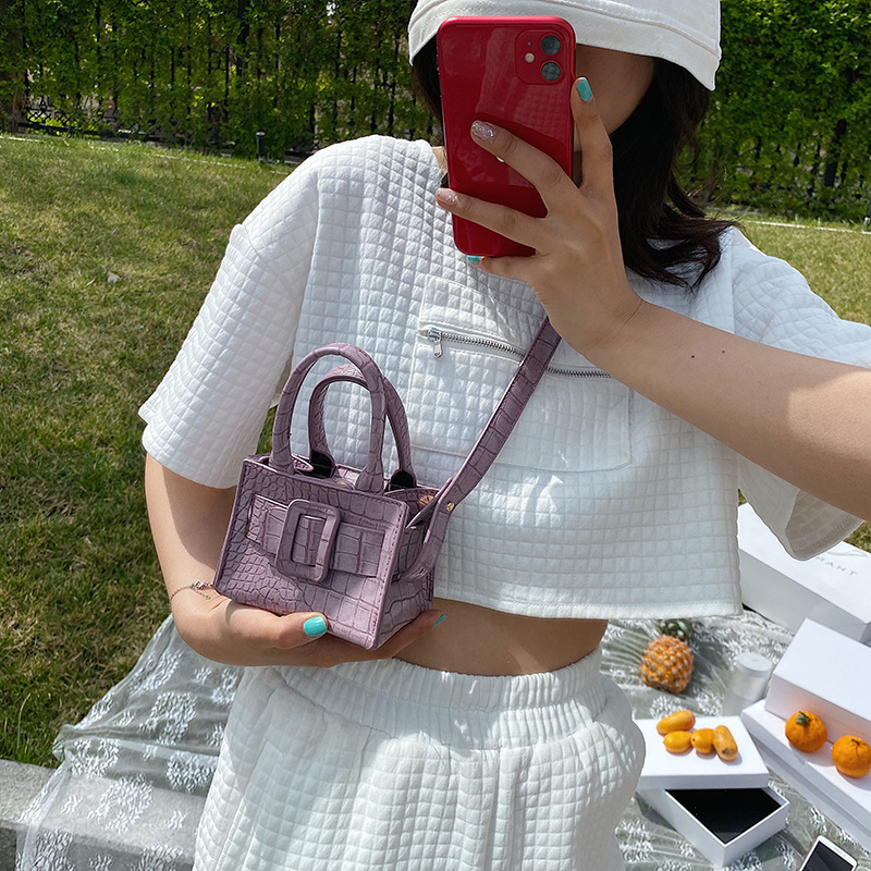 Mini Children's Bag Women Stone Pattern One-Shoulder Messenger Handbag