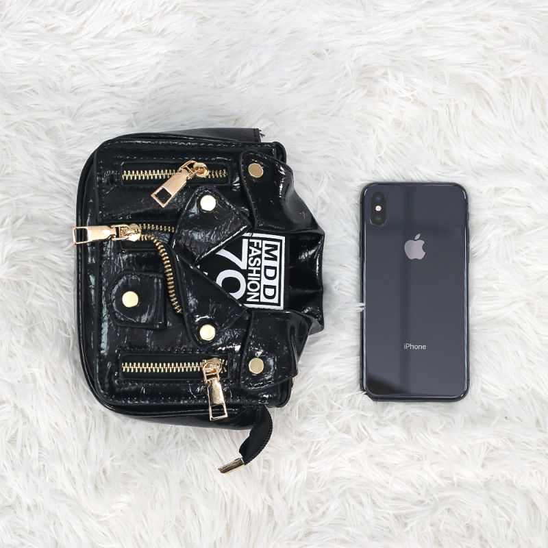 ゴールドサプライヤー卸売おもしろジャケット型バッグPUレザーチェーン財布クロスボディハンドバッグレディースバッグキッズ財布2021