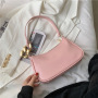 Underarm Bag Single Shoulder Baguette Bag Simple Portable Hobo Bag Female