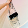 Influence Same Style Small Back Chain Bag New Fashion Shiny Bucket Bag New Design Ladies Messenger Bag