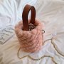 New plush faux fur bucket bag women handbags luxury handbag for women purses and handbags