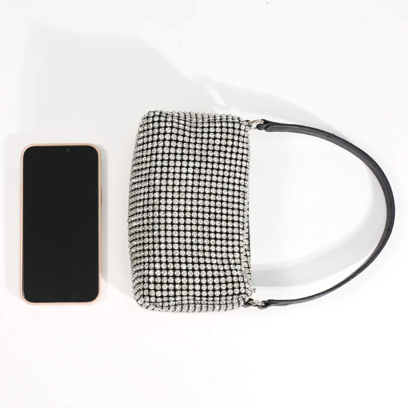 Ins Hot Sale Fashion trend Women Hand Bag Diamond Crossbody Bag Genuine Leather Rhinestone 2020 Handbags For Women Luxury