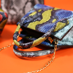 Euro-American Trend Cool Snake Print Shoulder Bag Messenger Handbag Mini Bag Ins Luxury Handbags For Women Hand Bags
