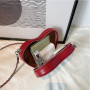 New Bright Diamonds Cute Messenger Bag Wild Heart-Shaped Chain Crossbody Bags Clutch Handbags