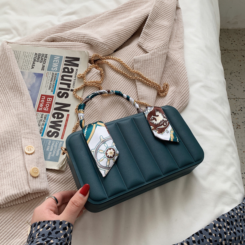 Chain Crossbody Small Square Handbag Fashion Portable Box Shoulder Bag