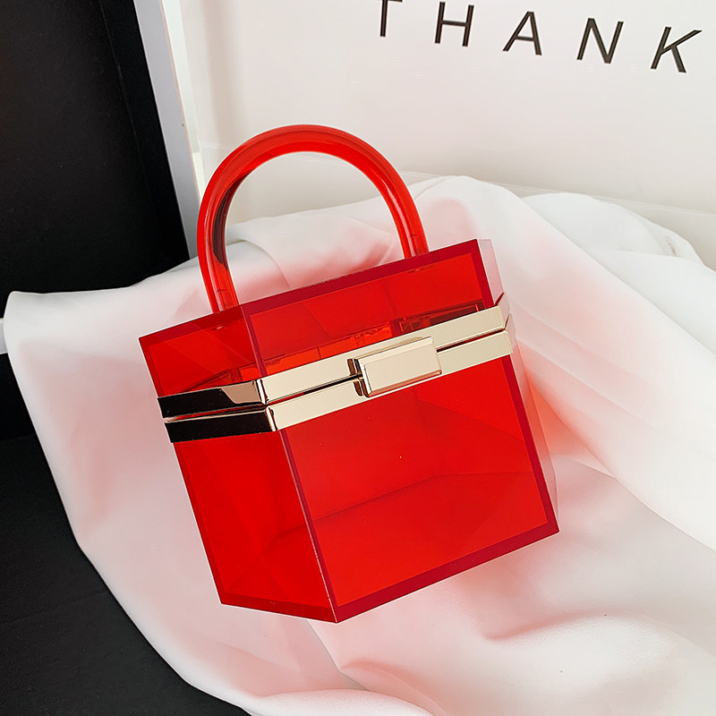 Transparent Acrylic Clear Color Box Purses Clutch Bag Handbag Women Ladies Purses and Handbags Luxury Handbags for Women