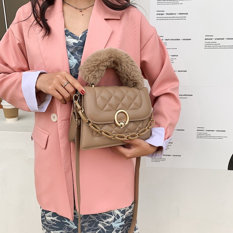 New Style Autumn Purses And Handbags Portable Press Grid Chain Fashion Crossbody Handbags Messenger Purses And Hadbags