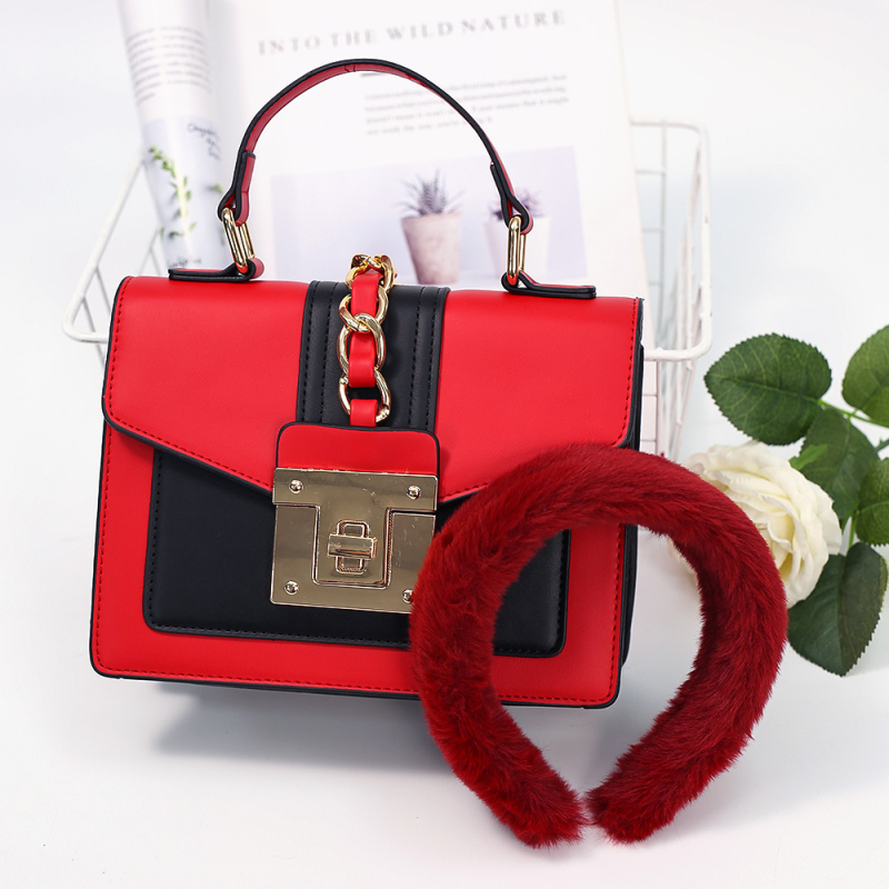 Ladies Handbags Headband 2 Piece Set Ins New Arrival Fashion Tie Dye Pu Leather Designer Womens Purses And Handbags