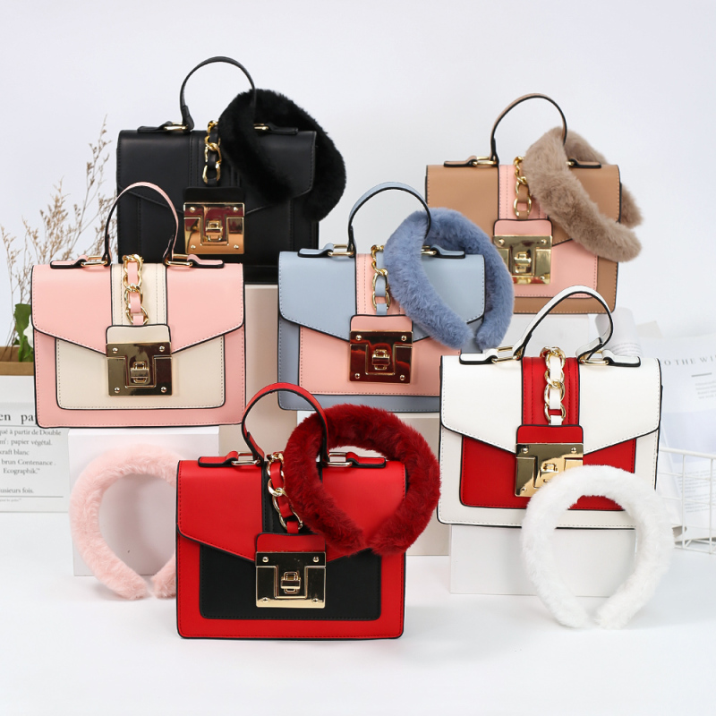 Ladies Handbags Headband 2 Piece Set Ins New Arrival Fashion Tie Dye Pu Leather Designer Womens Purses And Handbags