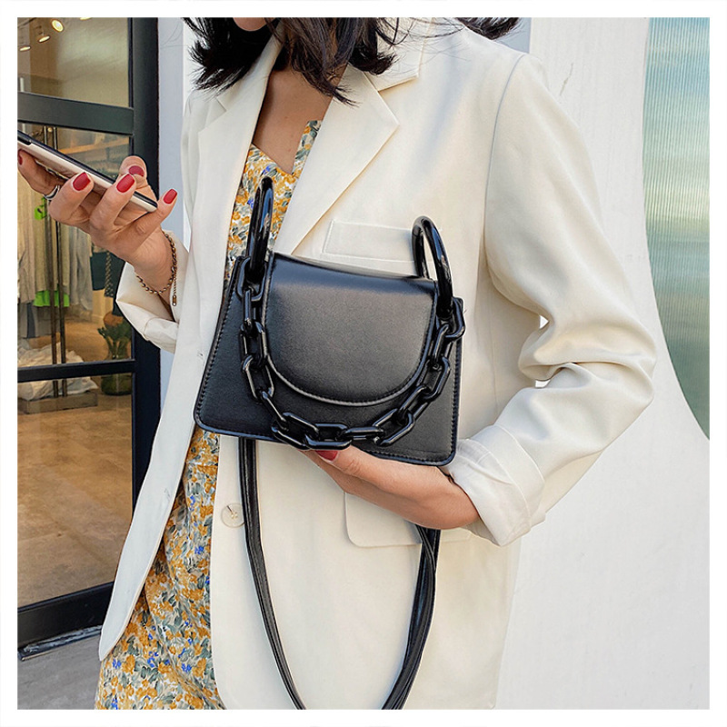 Amazon Hot Sale Lady'S Chain Women Hand Bags With Magnetic Buckle 2021 New Fashion Crossbody Bag Chain Hand Woman Shoulder Bag