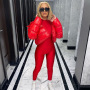 Euro-American Women Clothing Winter New Long-Sleeve Zipper Cardigan Stand-Up Collar Warm Mirror Casual Cotton Jacket