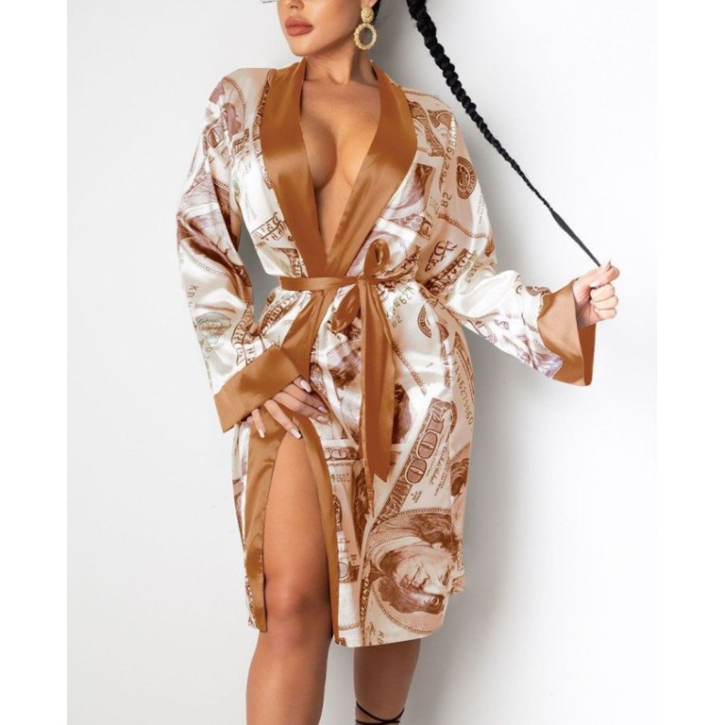 Women'S Clothing Aliexpress Amazon Independent Station Autumn And Winter New Style Long-Sleeved Thin Coat Shawl Cardigan