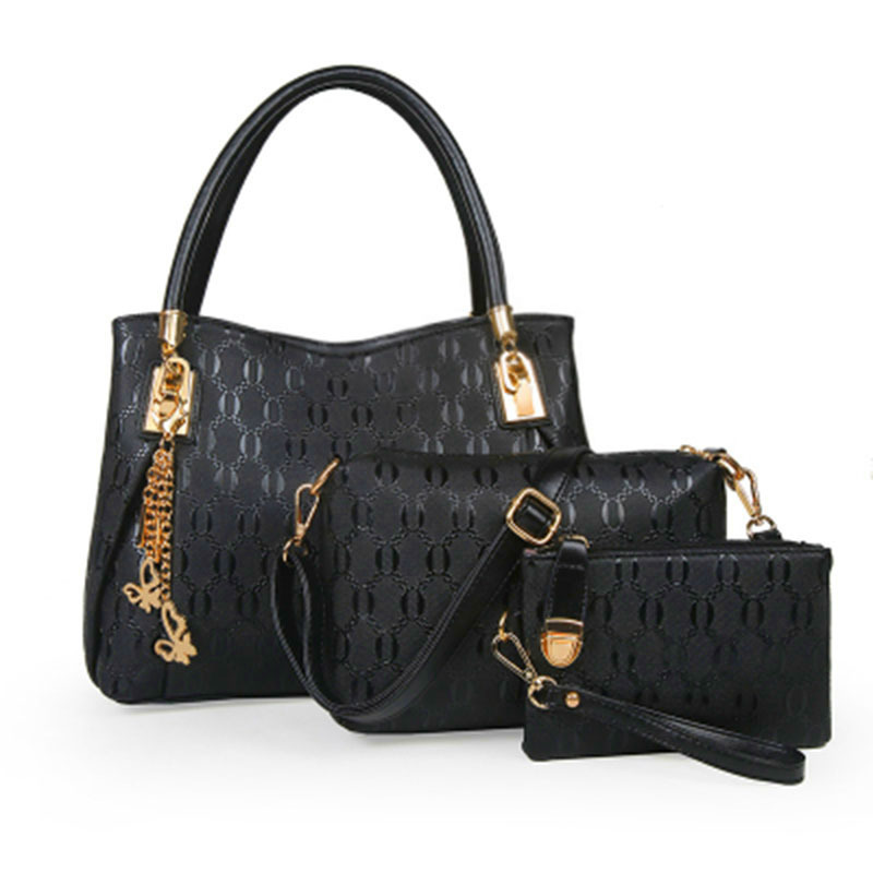 Picture In-The-Mother Bag Three-Piece Women Bag Shoulder Messenger Handbag