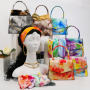  Women Hand Bags Headband And Socks 3 Piece Set Pu Leather Bags