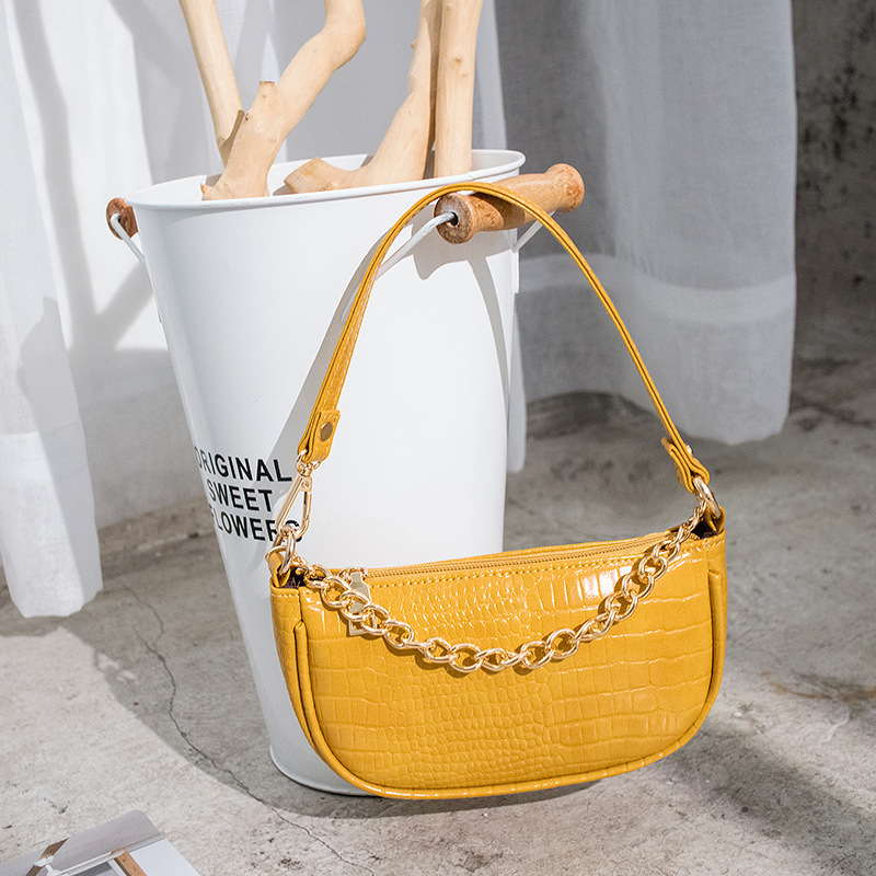 Crocodile pattern small square bag shoulder bag ladies fashion handbags purses and handbags women hand bags 2021