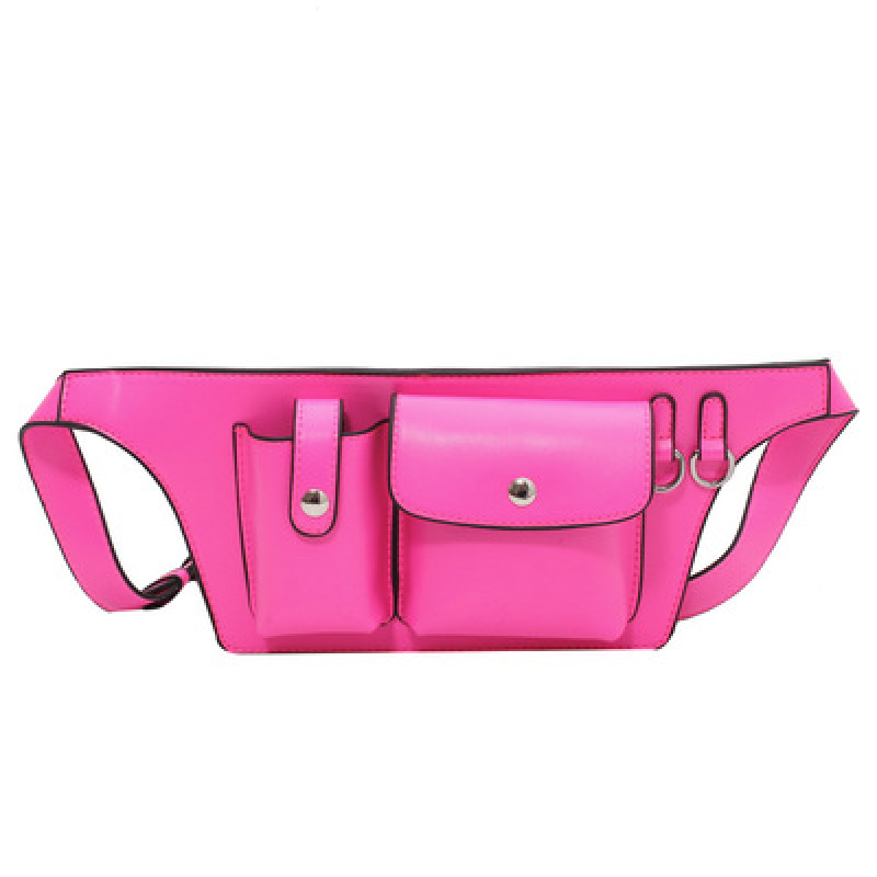 Personality Mini Leather Fanny Pack Waist Bag Cell Phone Belt Bag Fashion Handbags for Women Waist Bag