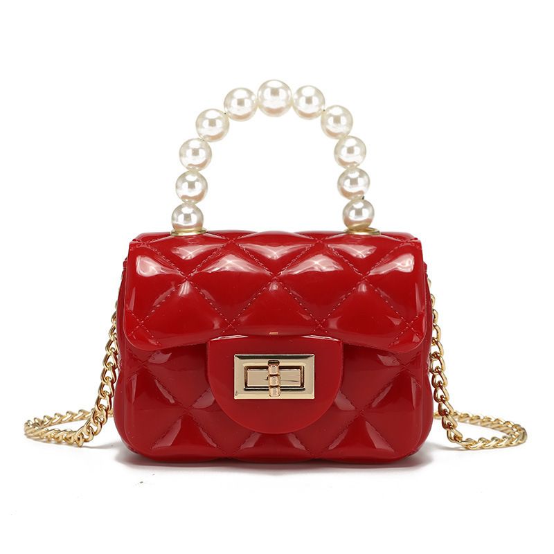 Famous Brand Candy Colors Pvc Crossbody Bag Kids Purse Mini Handbags Luxury Jelly Purse and Handbags Women