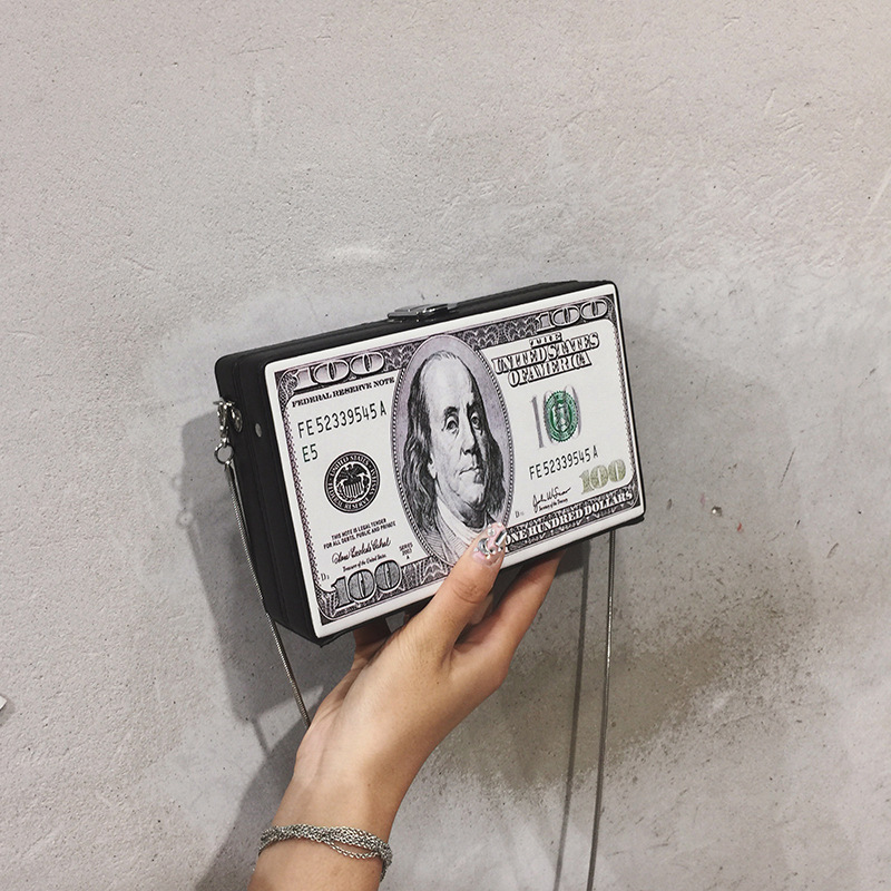 New trendy creative dollar character pattern chain women bags dollar bag women hand bags handbags for women 2021
