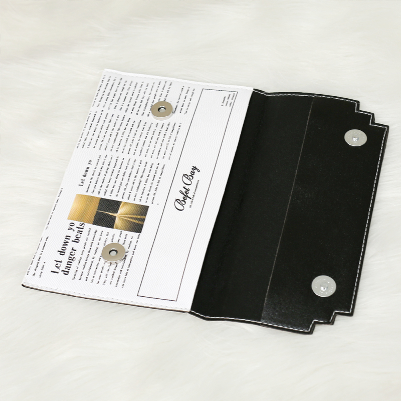 Fashion Newspaper Bags PU Leather Clutches Chain Envelope Bag Purse Crossbody Messenger Bags Women Purses and Handbags