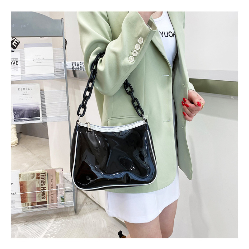 2021 Korean Version Of The Trendy Acrylic Chain Crossbody Transparent Jelly Purse Pvc Shoulder Bag Purses And Handbags