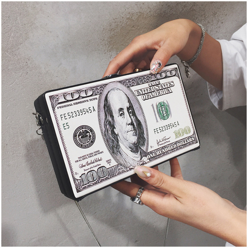 New trendy creative dollar character pattern chain women bags dollar bag women hand bags handbags for women 2021