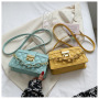 Elegant Ladies Chain Lattice Handbag 2021 Ins New Trendy Influence Fashion One-Shoulder Crossbody Bag Purses And Handbags