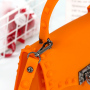 PVC Rivet Diagonal Handbag And PVC Ladies Slippers