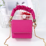 Wholesale Summer Popular Mini Bag Female 2021 New Trendy Fresh Fashion Small Square Bag Messenger Chain Ruched Hand Bags