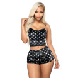 White dots on black
