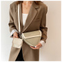 2021 New Trendy Texture Fashion Triangle Casual Bag Crossbody Bag Women Hot Sale Double Pack Purses And Handbags Women Hand Bag