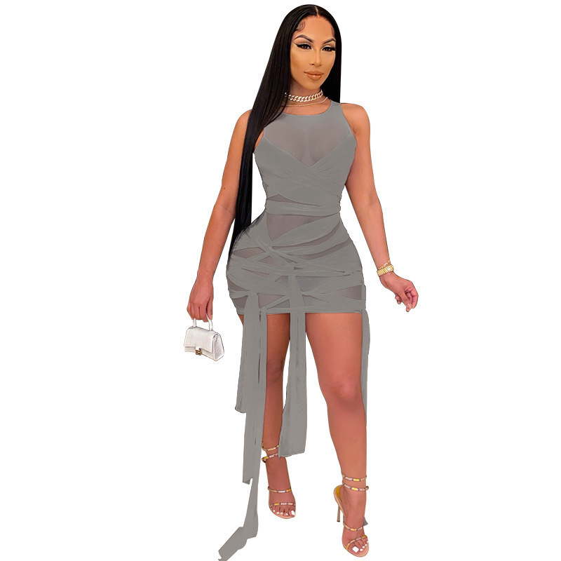 New Style Sexy Skinny sleeveless women dress short night club dress solid color ladies summer dresses 2021